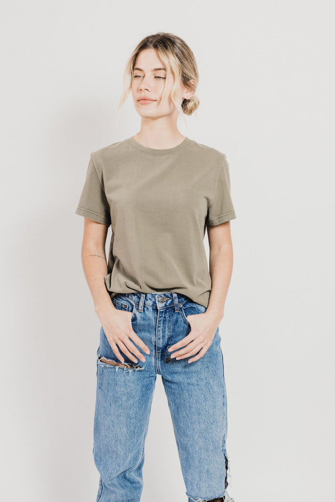 Fitted Short Sleeve T-shirt | Olive