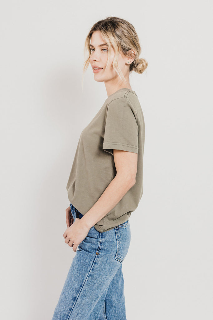 Fitted Short Sleeve T-shirt | Olive